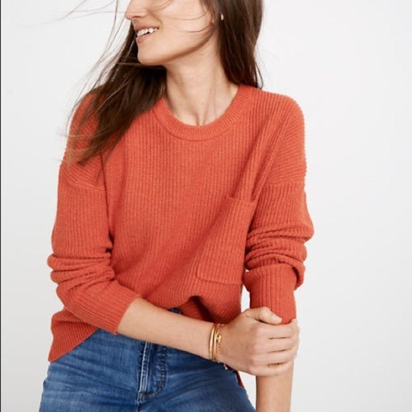 Madewell Sweaters - Madewell Thompson Pocket Pullover Sweater